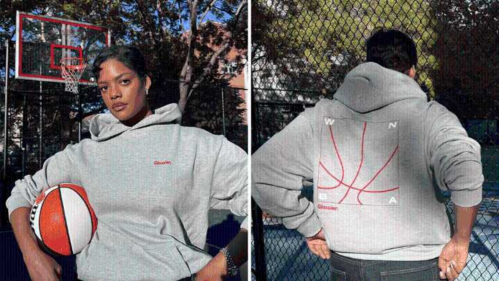 Glossier WNBA Hoodie Sweatshirt: Buy Online