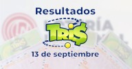 Resultados del Tris de hoy 13 de septiembre del 2025. Ve aquí los números ganadores