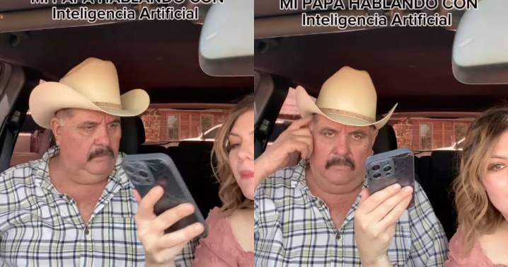 “¿Hola?, ¿qué dice oiga?”: joven enseña a su padre a hablar con la IA y provoca risas en redes