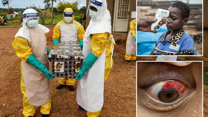 Cases of eye-bleeding Ebola virus DOUBLE in a week as multiple towns locked down to control 'crisis'