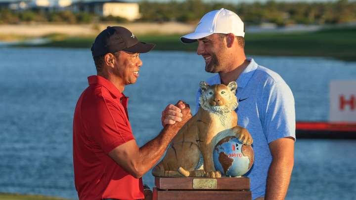 Tiger Woods could be set to play alongside Scottie Scheffler this year after thrilling fans with golf return
