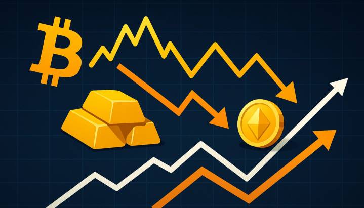 Bitcoin-Gold Correlation Points To Defensive Market Sentiment: Risk