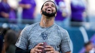 Caleb Williams paints nails with suicide prevention message for Bears