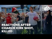 Reactions after conservative influencer Charlie Kirk fatally shot at Utah event