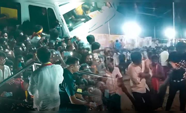 Tragedia en India: más de 30 muertos y más de 50 heridos en una estampida durante mitin del actor y político Vijay