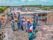 Inspeccionan labores de impermeabilización en Los Alacranes