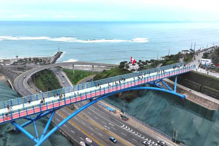 Puente de la Paz de Miraflores: cámaras con IA monitorean las 24 horas