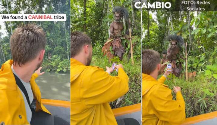 Influencer graba tribu caníbal en Indonesia y le llueven críticas (VIDEO)