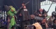 Metal band 'behead Elon Musk and murder Donald Trump' on stage in controversial show