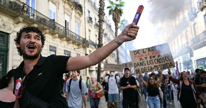 Protestas en Francia durante la toma de posesión de Lecornu