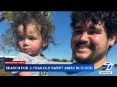 Family members speak out amid search for 2-year-old swept away by floodwaters in Barstow