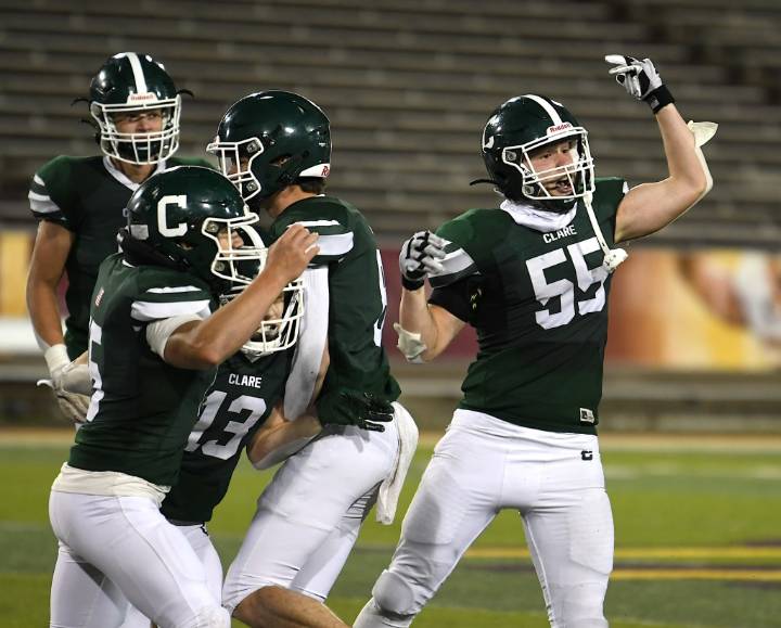 Photo gallery from Clare vs. Ortonville Brandon football at CMU’s Kelly/Shorts