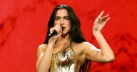 Dua Lipa Performs With Lenny Kravitz at Madison Square Garden in NYC