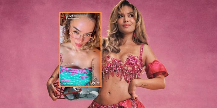Karol G ya está en Brasil y ultima detalles para su debut como artista principal del show de medio tiempo de la NFL