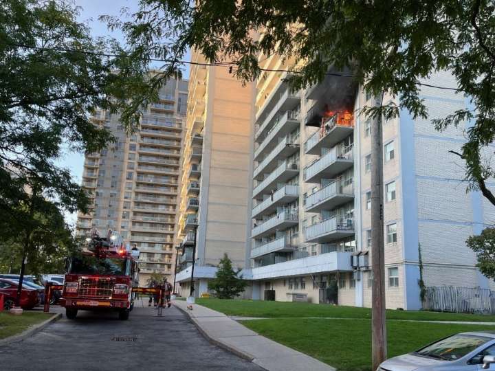 2-alarm fire damages unit in High Park