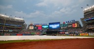 Yankees, Blue Jays in rain delay on Saturday afternoon