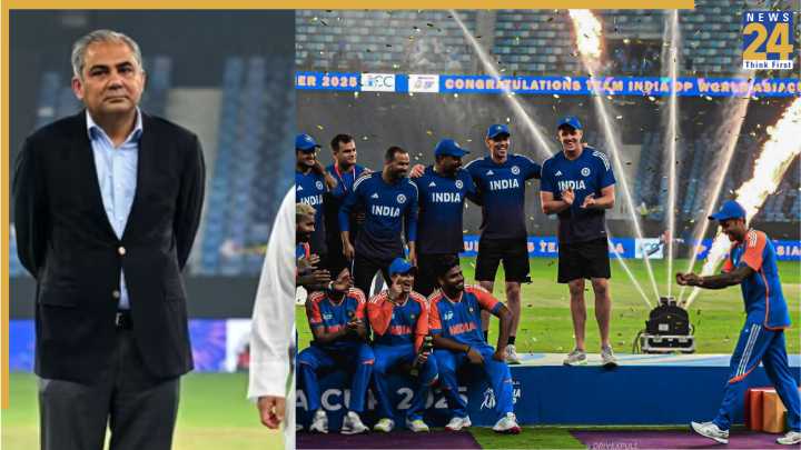 Mohsin Naqvi shamefully steals the Asia Cup trophy, runs away with it to spoil India’s celebration