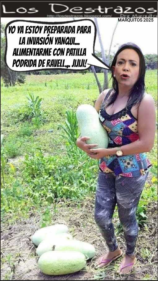 (Caricatura) Los Destrazos por Marquitos: La SAYONA MARICORI no pierde tiempo ya está preparada para la invasión estadounidense