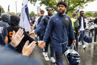 Penn State’s James Franklin evaluates his highly touted O