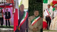 Alcaldes poblanos desafían la ley y portan la banda presidencial en celebraciones patrias