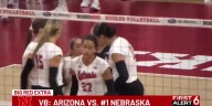 Top-ranked Nebraska sweeps Arizona to close non