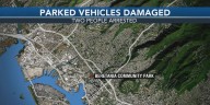 2 arrested after parked vehicles damaged in Honolulu