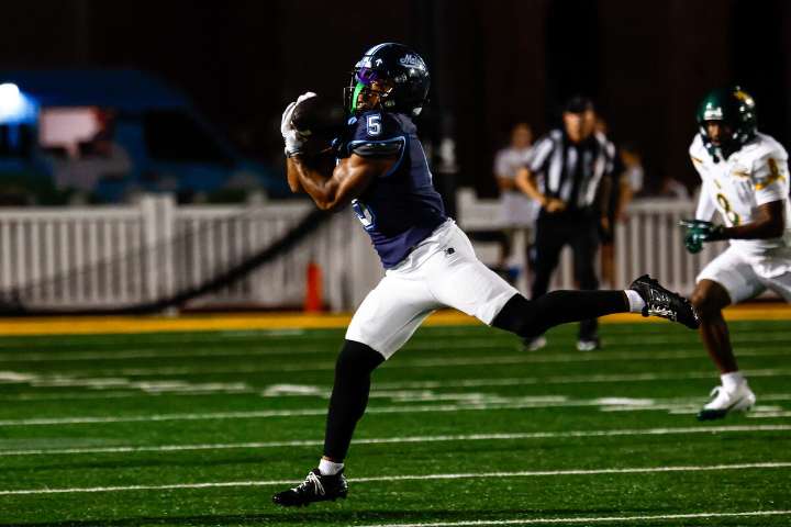 He has an economics degree from Harvard. Now he’s UMaine’s leading receiver.