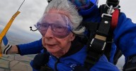 Skydiving grannies, 85 and 75, plummet to Earth for good cause