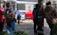 Simulacro de incendio en el centro de La Plata paralizó el tránsito en avenida 44