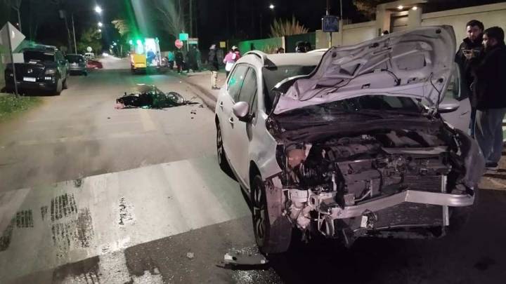 Luján de Cuyo: alcoholizada, no respetó un disco “Pare” y chocó a un motociclista