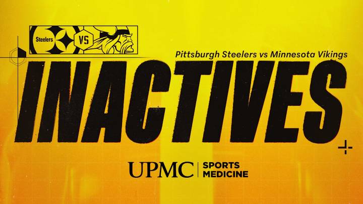 Steelers inactives for Week 4 vs Vikings
