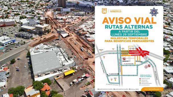 Anuncian nuevas rutas por paso a desnivel Colosio