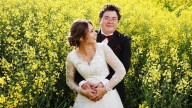 Wedding of the week: Spectacular spring wedding complete with blooming canola fields