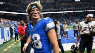 Bonkers Isaac TeSlaa catch draws hilarious Jason Kelce reaction