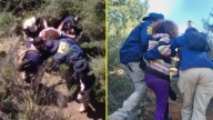 Dron capta momento en que es rescatada mujer que desapareció tras ir a comprar cigarros en Fiestas Patrias