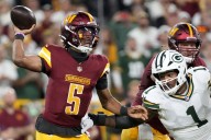 Deadspin | Report: Jayden Daniels' (knee) Week 3 status in doubt