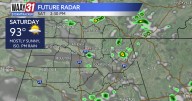 Hot temperatures and isolated showers and storms this weekend