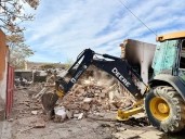 Cipolletti: demolieron un aguantadero en barrio Del Trabajo