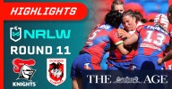 NRLW Highlights: Knights v Dragons