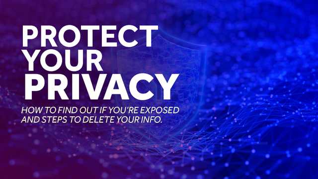 How to remove your personal information from data sites