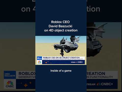 Roblox CEO David Baszucki on 4D object creation