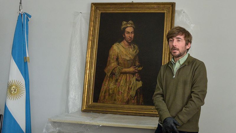 Recuperan en Argentina una pintura antigua presuntamente robada por nazis durante la Segunda Guerra Mundial