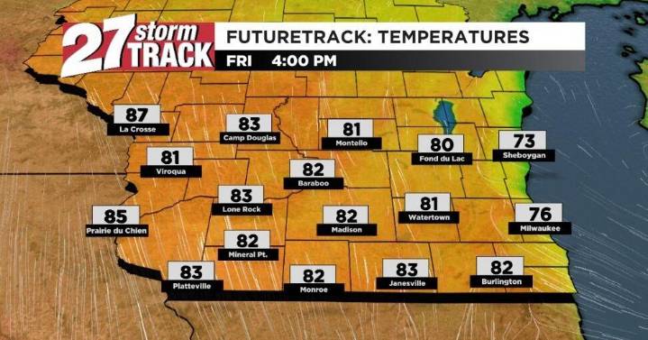 80s and even 90s in the forecast
