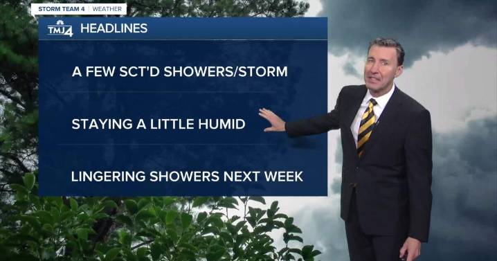Southeast Wisconsin weather: Few Scattered Showers and T'storms