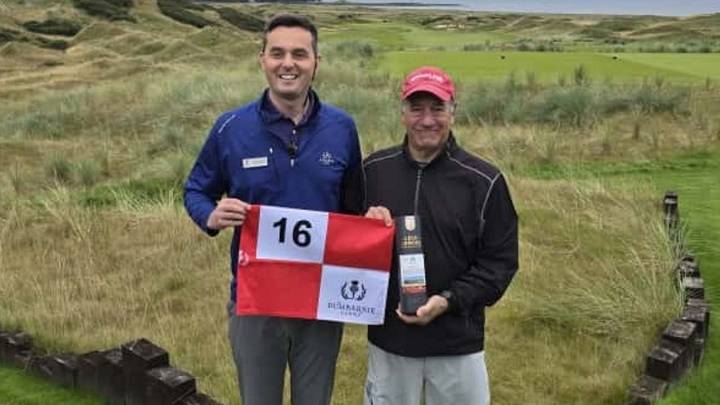 Huntington native David Lazer makes ace in Scotland