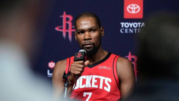 Durant excited to be playing in Texas again after blockbuster summer trade to Houston Rockets