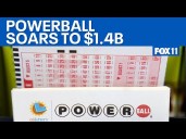 Powerball jackpot rises to $1.4 billion
