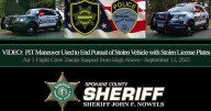 Spokane County deputies use PIT maneuver to end high-speed chase involving stolen car