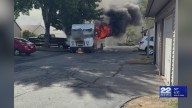 Investigation underway after FedEx truck catches fire in East Windsor