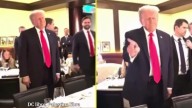 La reacción de Donald Trump al ser increpado en restaurante de Washington: Lo acusaron de genocidio y lo compararon con Hitler
